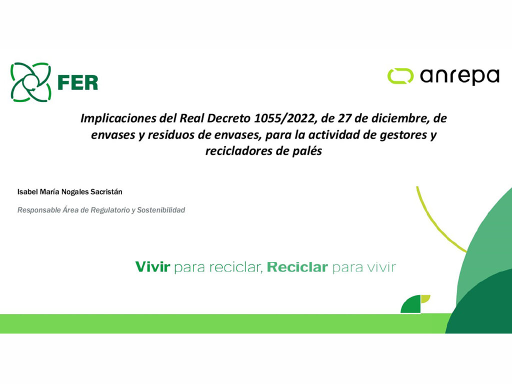 Webinario sobre las implicaciones del Real Decreto de envases y residuos de envases